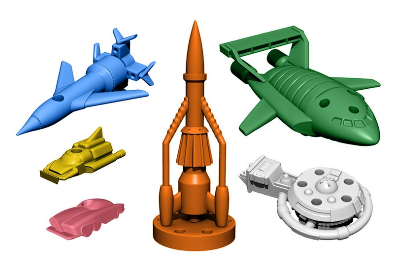 Illustration for article titled The Thunderbirds Cooperative Board Game is Go!